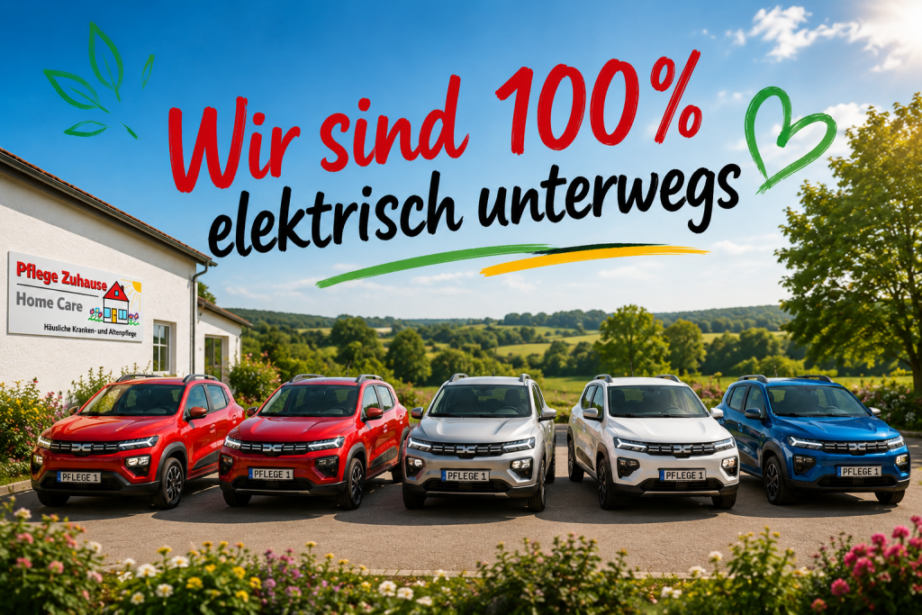 das Bild zeigt unsere Fahrzeugflotte